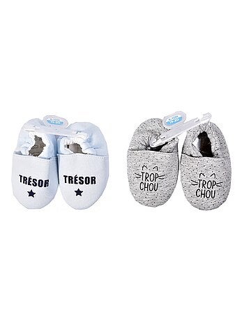 Pantuflas bebé Cocooning Fantasía - Pack de 2