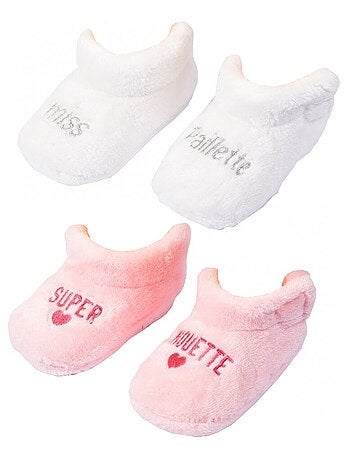 Pantuflas bebé Cocooning Fantasía - Pack de 2