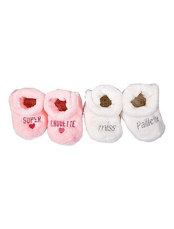 Pantuflas bebé Cocooning Fantasía - Pack de 2