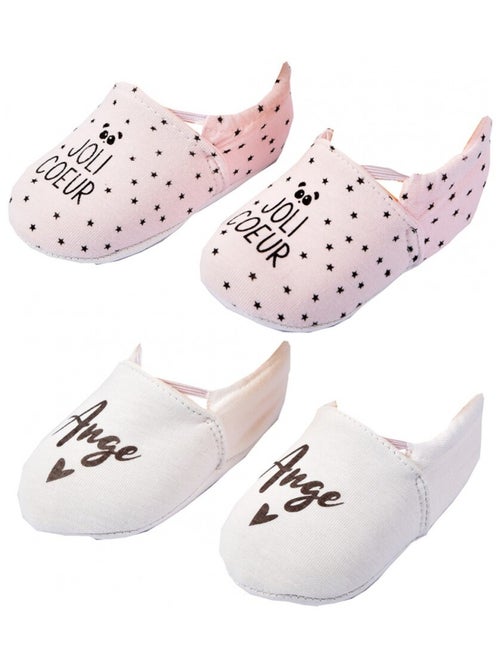 Pantuflas bebé Cocooning Fantasía - Pack de 2 - Kiabi Pantuflas bebé Cocooning Fantasía - Pack de 2 - Kiabi