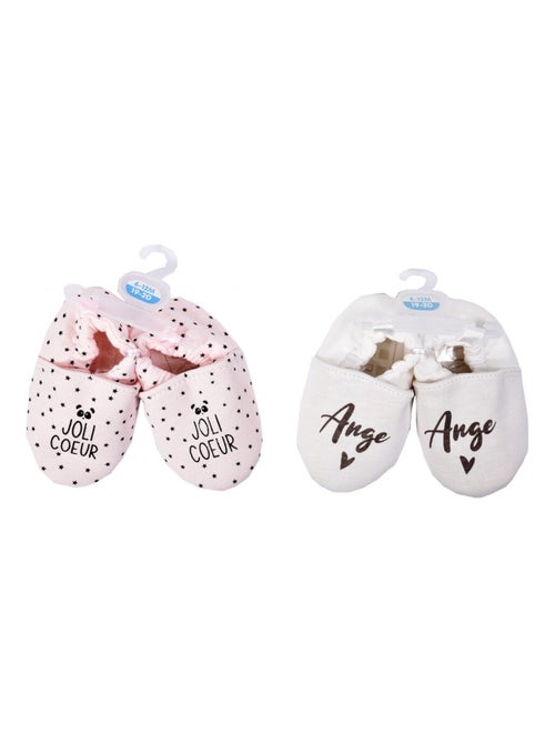 Pantuflas bebé Cocooning Fantasía - Pack de 2 - Kiabi Pantuflas bebé Cocooning Fantasía - Pack de 2 - Kiabi