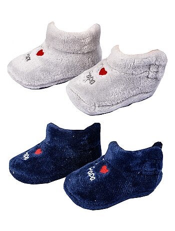 Pantuflas bebé Cocooning Fantasía - Pack de 2
