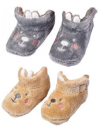Pantuflas bebé Cocooning Fantasía - Pack de 2