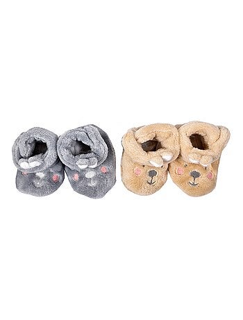 Pantuflas bebé Cocooning Fantasía - Pack de 2