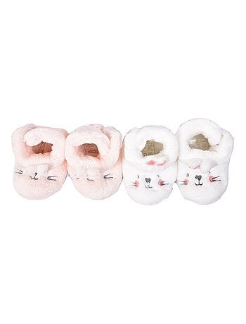 Pantuflas bebé Cocooning Fantasía - Pack de 2