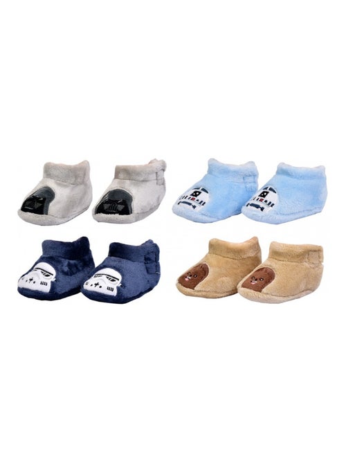 Pantuflas bebe LICENCE Fantasia - Pack de 4 - Kiabi Pantuflas bebe LICENCE Fantasia - Pack de 4 - Kiabi