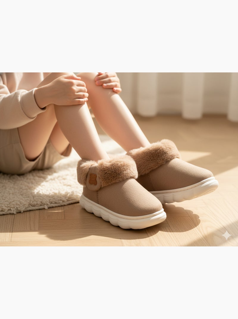 Pantuflas Botines Niña Cálidas y Ligeras MP9760 Marrón - Kiabi