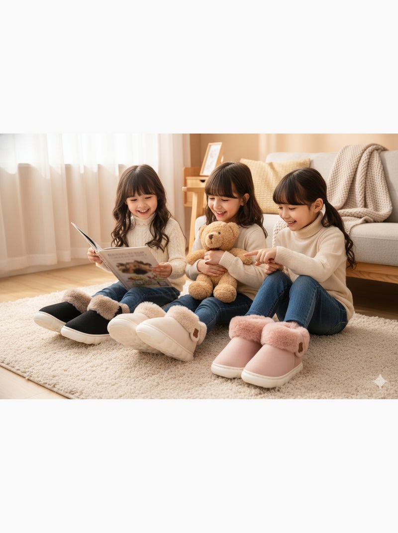 Pantuflas Botines Niña Cálidas y Ligeras MP9760 Marrón - Kiabi