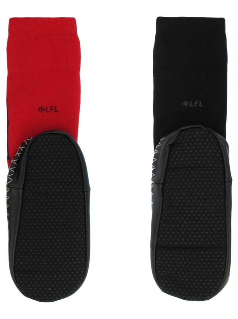 Pantuflas calcetines pack de 2 STAR WARS Negro Rojo - Kiabi