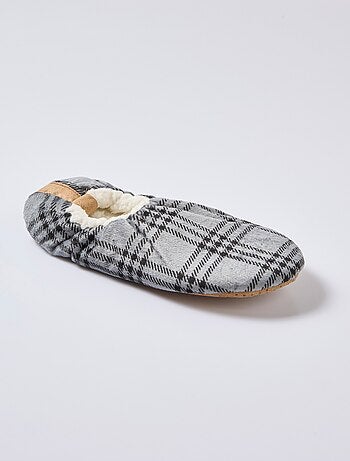 Pantuflas cálidas con forro de sherpa - AFIBEL