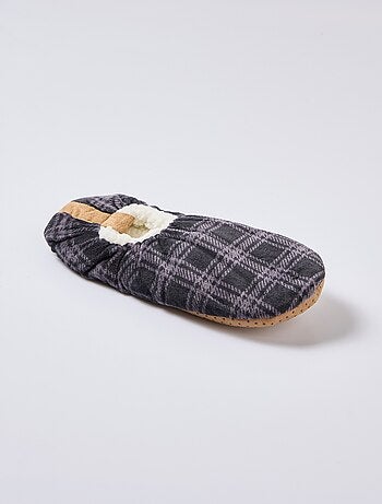 Pantuflas cálidas con forro de sherpa - AFIBEL