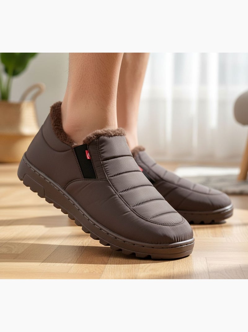 Pantuflas charentaises altas PREMIUM MU9738 Marrón - Kiabi