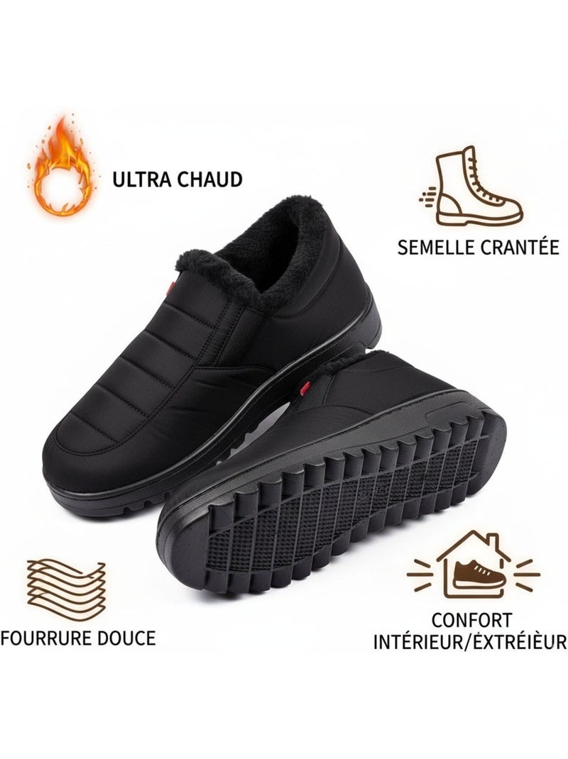 Pantuflas charentaises altas PREMIUM MU9738 Negro - Kiabi