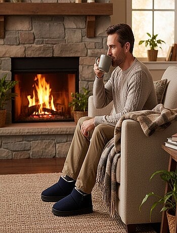 Pantuflas charentesas botín altas