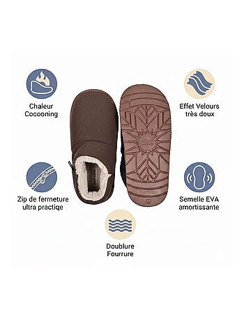 Pantuflas charentesas botín altas