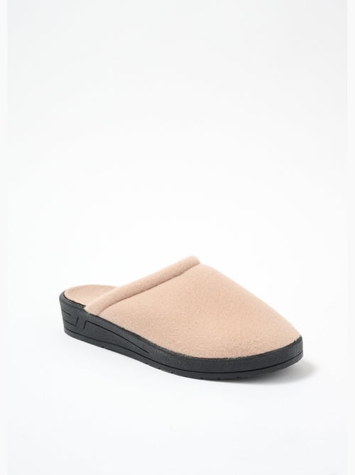 Pantuflas de vellón ancho confort mula mixta - Afibel - Kiabi