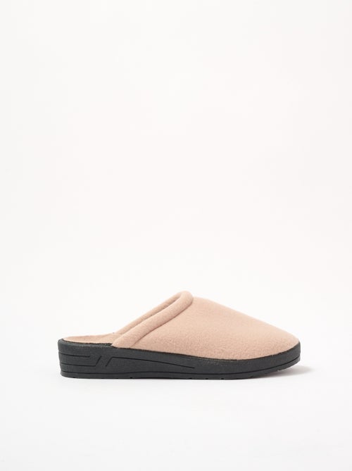 Pantuflas de vellón ancho confort mula mixta - Afibel - Kiabi
