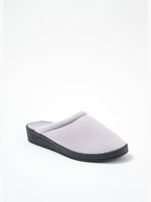 Pantuflas de vellón ancho confort mula mixta - Afibel - Kiabi