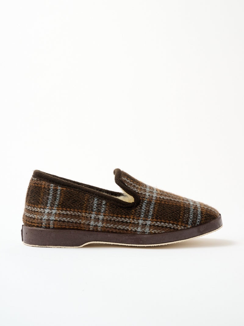 Pantuflas forradas de ancho mixto confort - Afibel Marrón - Kiabi