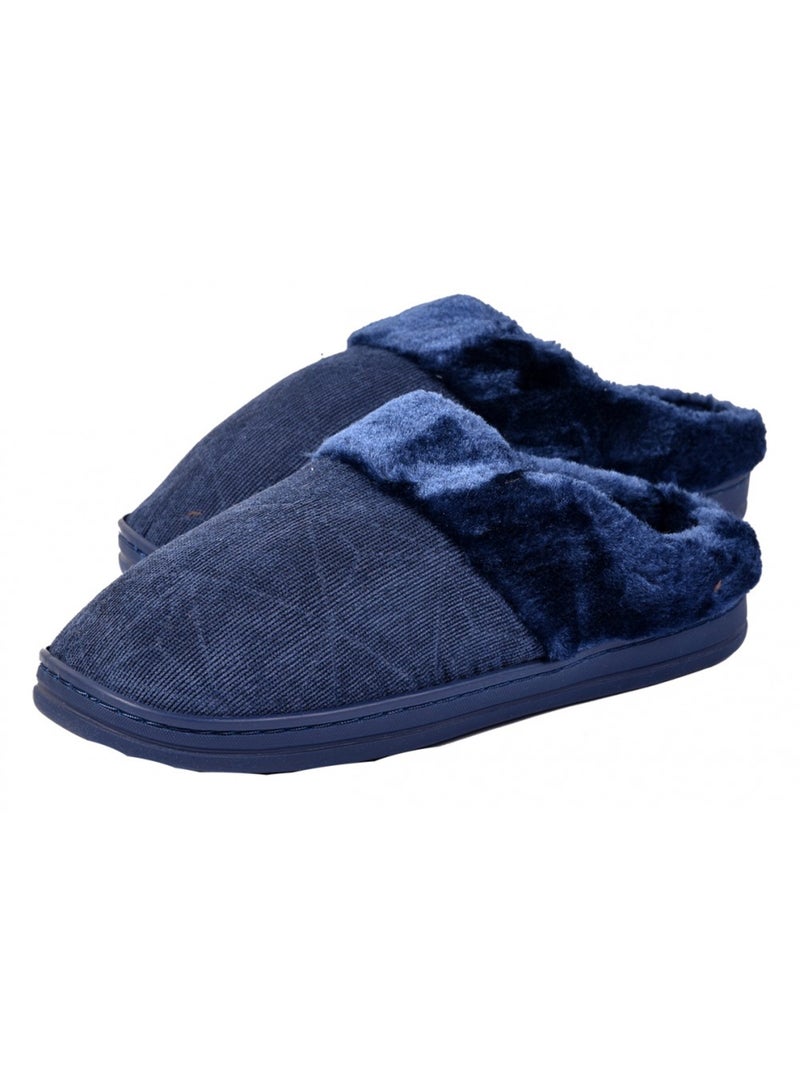 Pantuflas hombre Confort y Calidad Superior - Pack de 2 Azul Marrón Gris - Kiabi