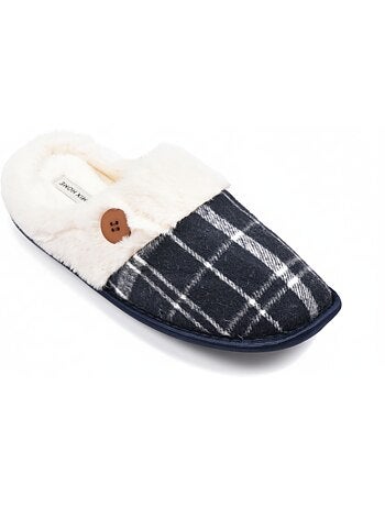 Pantuflas hombre Jacquard escocés MU9732