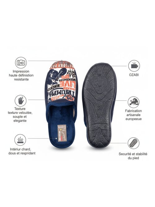Pantuflas Hombre Mule Fantasía PHOTOPRINT - Kiabi