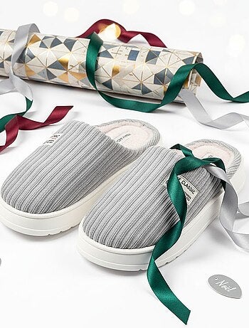 Pantuflas hombre pana acanalada MU10122