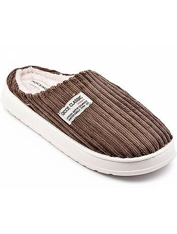 Pantuflas hombre pana acanalada MU10122