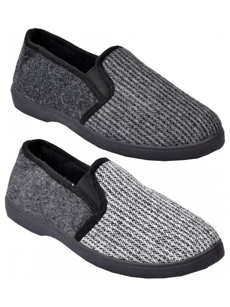 Pantuflas Hombre PREMIUM Gris antracita - Kiabi