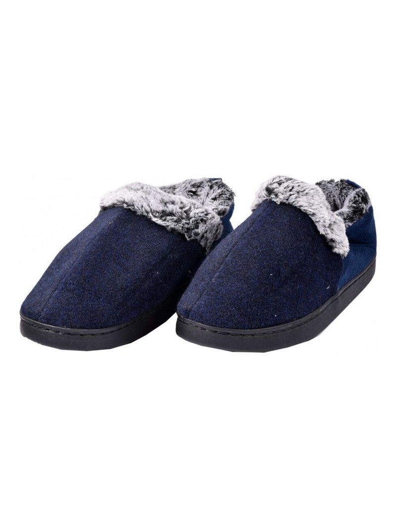Pantuflas Hombre Zapatilla PREMIUM Azul marino - Kiabi