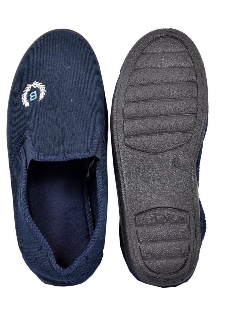 Pantuflas Hombre Zapatilla PREMIUM Azul marino - Kiabi