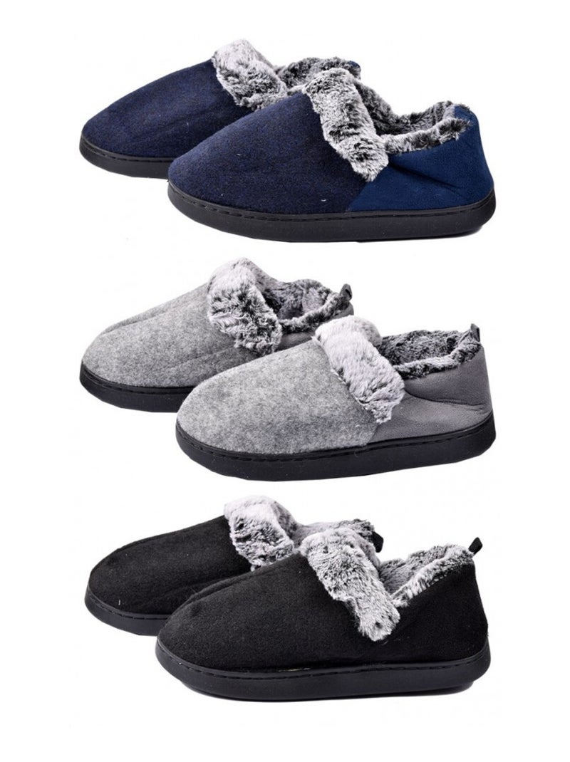 Pantuflas Hombre Zapatilla PREMIUM Gris - Kiabi