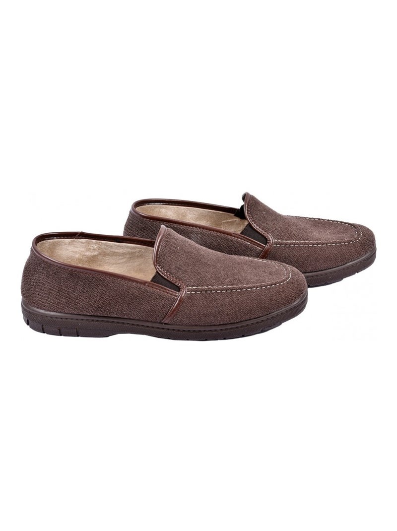 Pantuflas Hombre Zapatilla PREMIUM Marrón - Kiabi