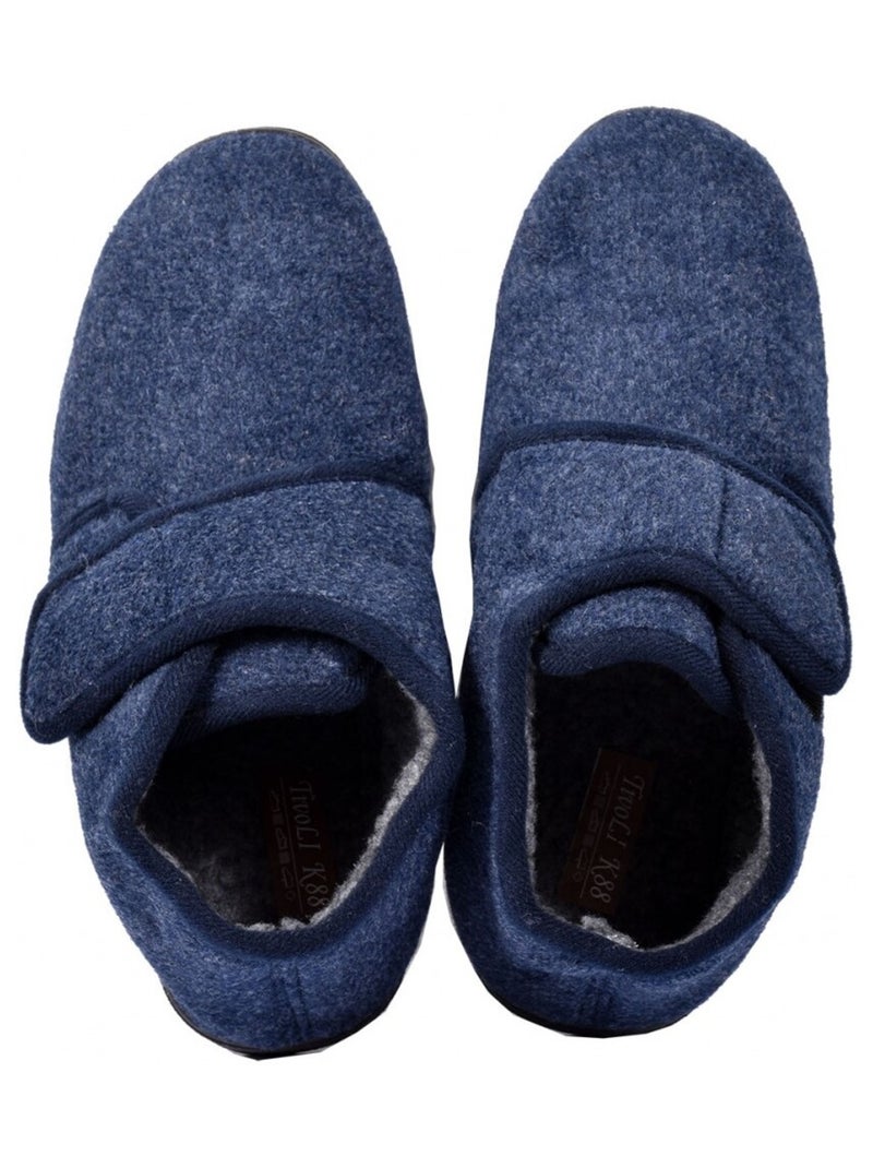 Pantuflas Hombre Zapatillas PREMIUM Azul marino - Kiabi