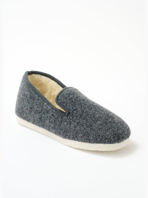 Pantuflas mixtas confort ancho suela fieltro - afibel - Kiabi