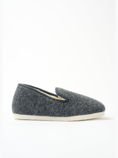 Pantuflas mixtas confort ancho suela fieltro - afibel - Kiabi