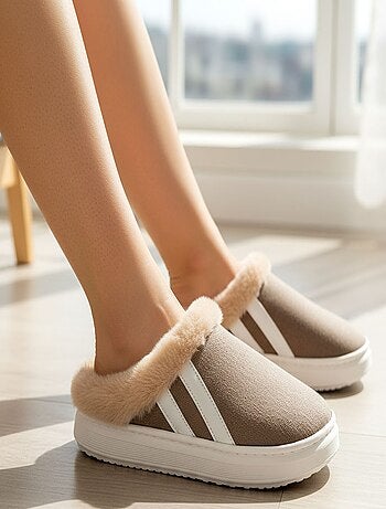 Pantuflas mixtas invierno forradas ND10929