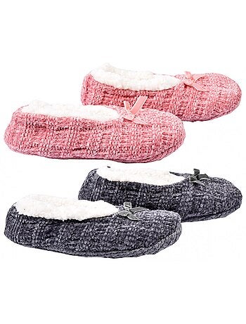 Pantuflas Mujer CASA AND CO - Pack de 2