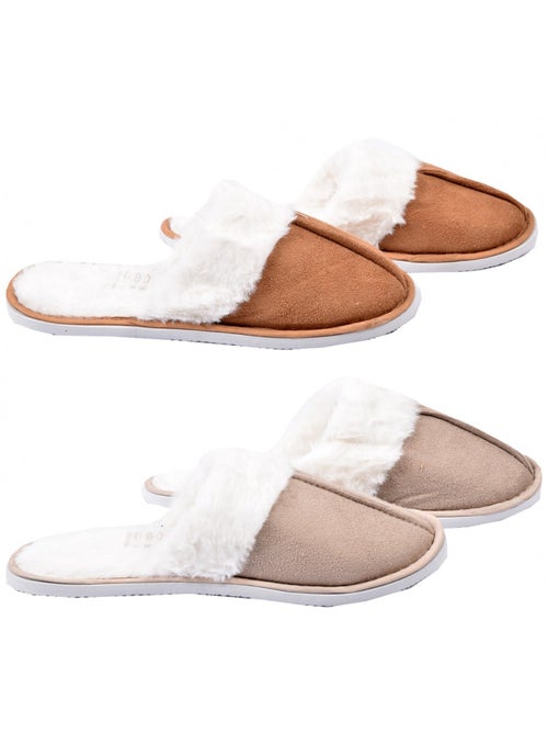 Pantuflas Mujer CASA AND CO - Pack de 2 - Kiabi