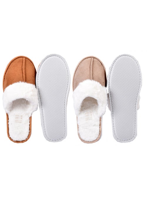 Pantuflas Mujer CASA AND CO - Pack de 2 - Kiabi