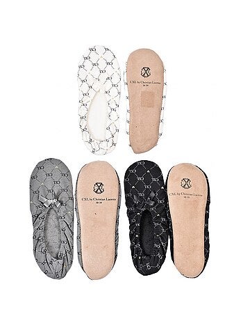 Pantuflas Mujer CXL BY LACROIX Pack de 3