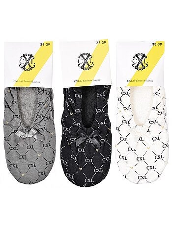 Pantuflas Mujer CXL BY LACROIX Pack de 3