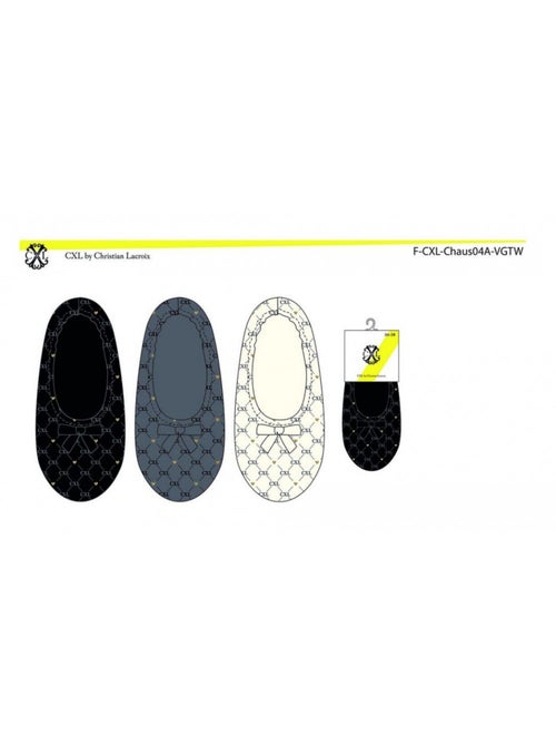Pantuflas Mujer CXL BY LACROIX Pack de 3 - Kiabi