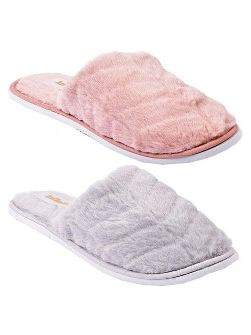 Pantuflas Mujer INFINITIF Pack de 2 - Kiabi