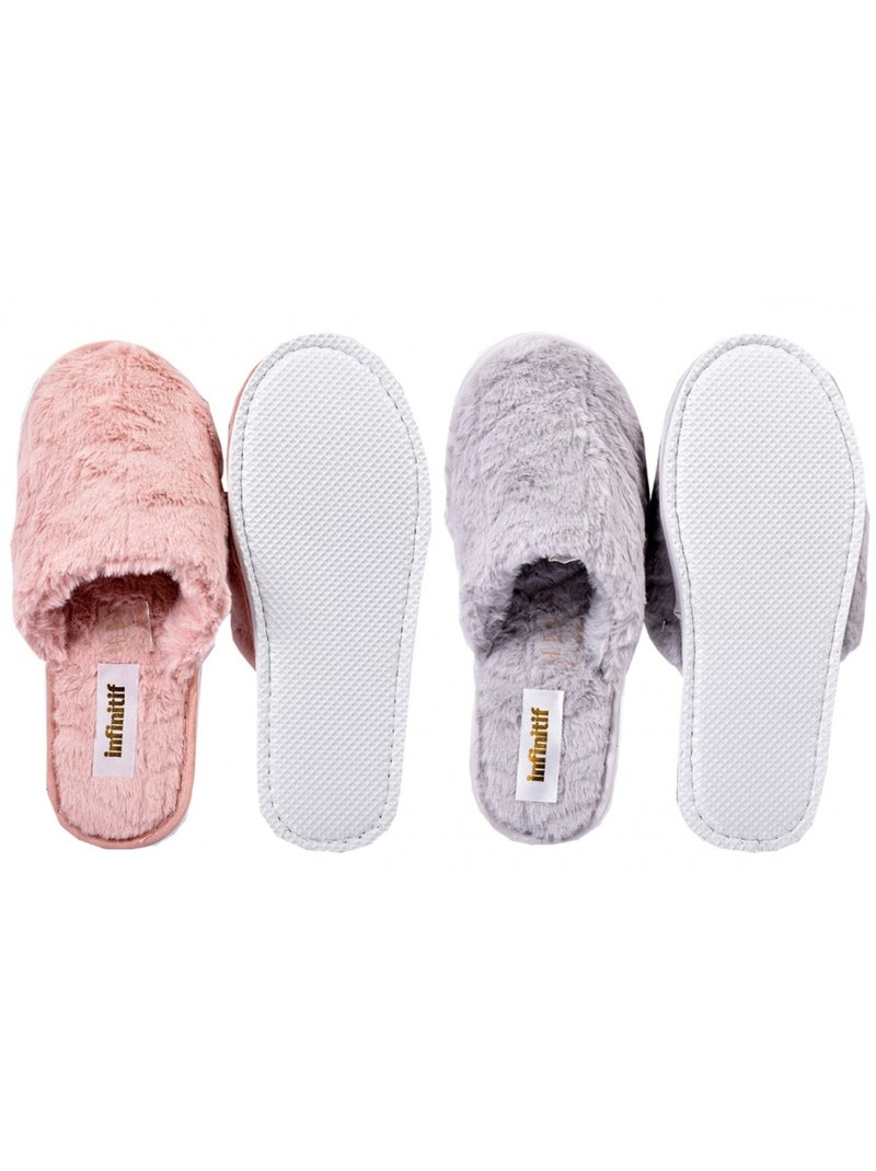 Pantuflas Mujer INFINITIF Pack de 2 Multicolor - Kiabi