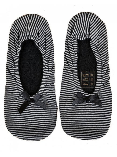 Pantuflas mujer INFINITIF Zapatillas bailarinas Pack de 2 - Kiabi