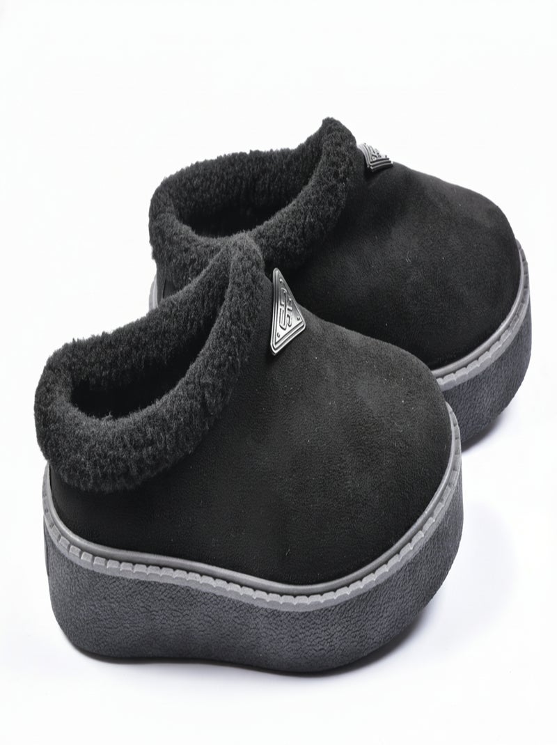 Pantuflas Mujer Invierno Mule Estilo Escandinavo ND10882 Negro - Kiabi