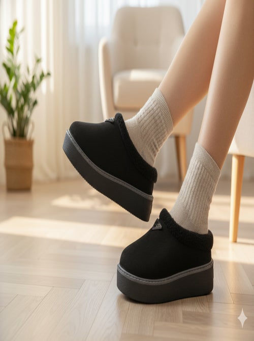 Pantuflas Mujer Invierno Mule Estilo Escandinavo ND10882 - Kiabi