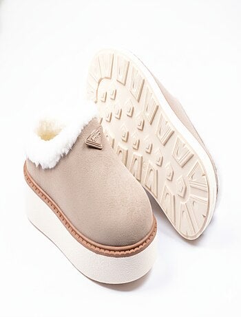 Pantuflas Mujer Invierno Mule Estilo Escandinavo ND10882