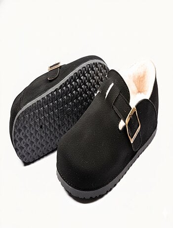 Pantuflas Mujer Invierno Zuecos de Interior Forrados MD8845